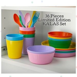 KALAS 36-Piece Colorful Dinnerware Set